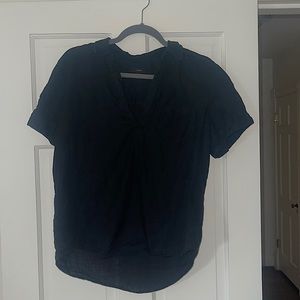 JCrew Black Linen Shirt